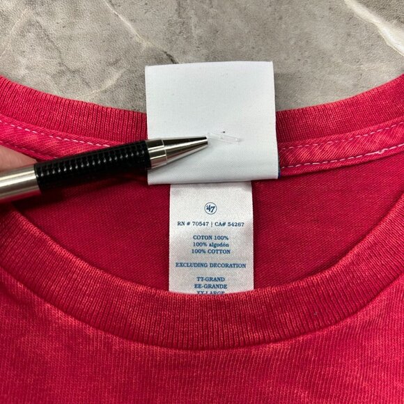 47 Brand Ohio State Graphic Tee Mens 2XL XXL Vintage Tubular Buckeyes Dead Stock - Picture 7 of 10